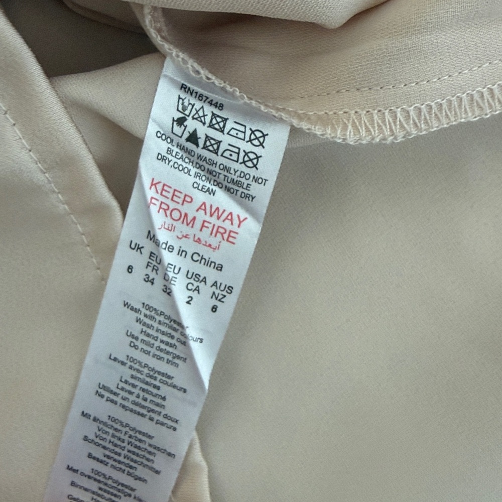 PrettyLittleThing Off-Shoulder Cream Mini Dress - Picture 10 of 10